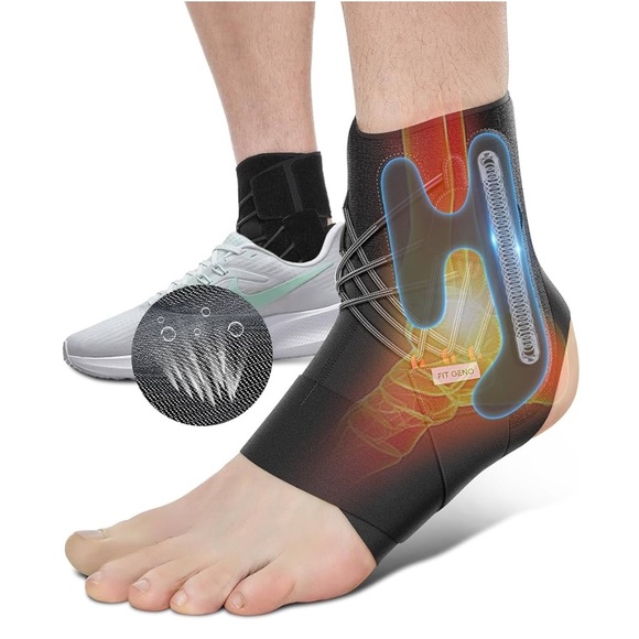 NEW! Sprained Ankle Brace Breathable Wear Adjustable Stabilizer M/L Left Side - Picture 1 of 13